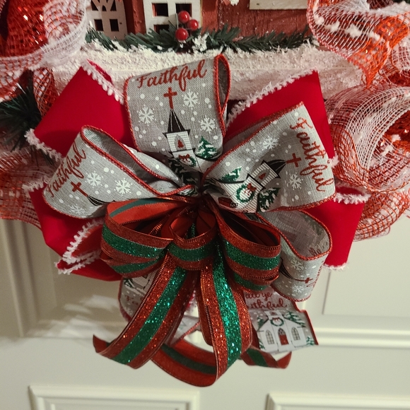 Christmas church wreath - Picture 3 of 3